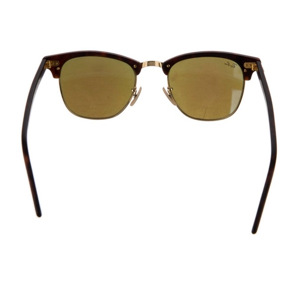 Ray-Ban Clubmaster RB 3016 Sunglasses – Matte Havana & Blue Flash Lenses - Picture 8 of 9